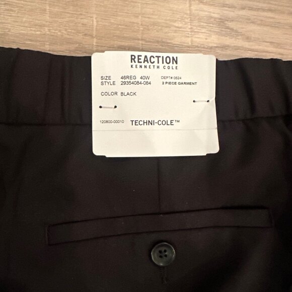 KENNETH COLE REACTION BLACK DRESS PANTS NEW 40 X 32 - Picture 9 of 9